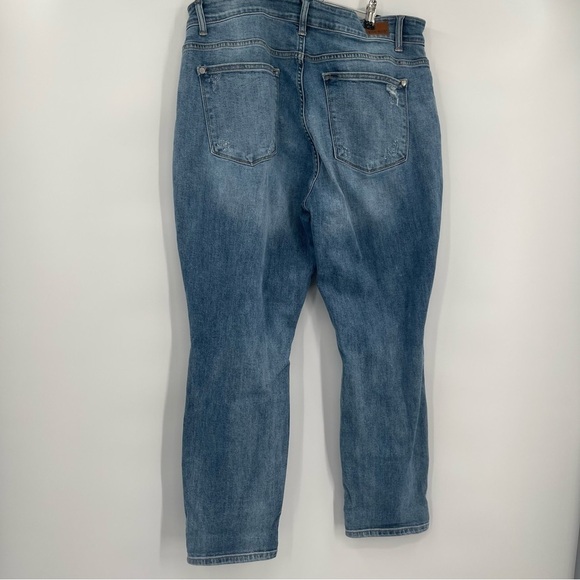 JUDY BLUE BOYFRIEND FIT MEDIUM WASH DENIM JEANS Distressed WOMENS SIZE 16W - Picture 7 of 10